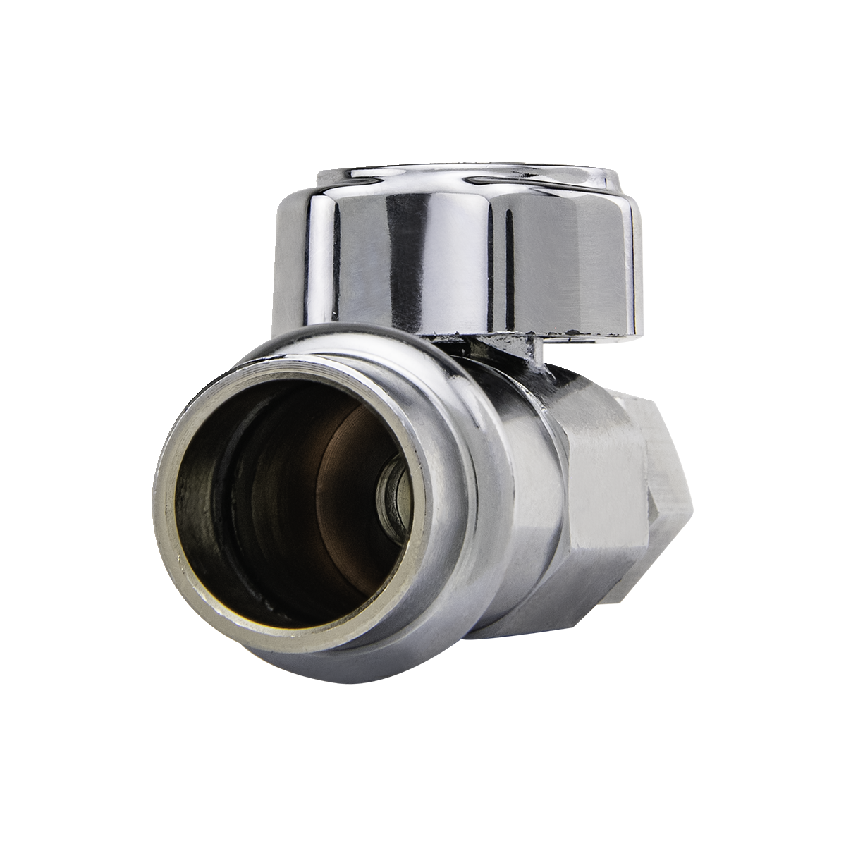 1/2 in. Nom Press Connect with 3/8 in. O.D. Comp Straight Stop BrassCraft